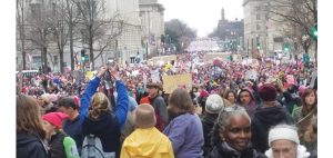 Hundreds of thousands gathered for the Women’s March on Sat. Jan. 21. Photo by Cameron Rasmusson.
